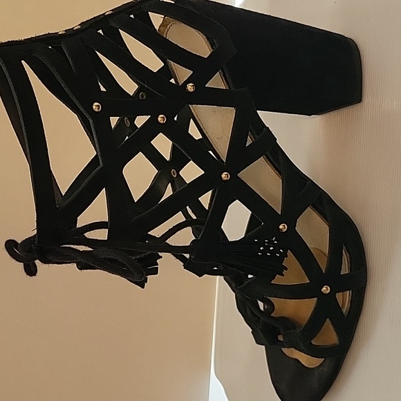 Black suede sandal - Picture 2 of 6